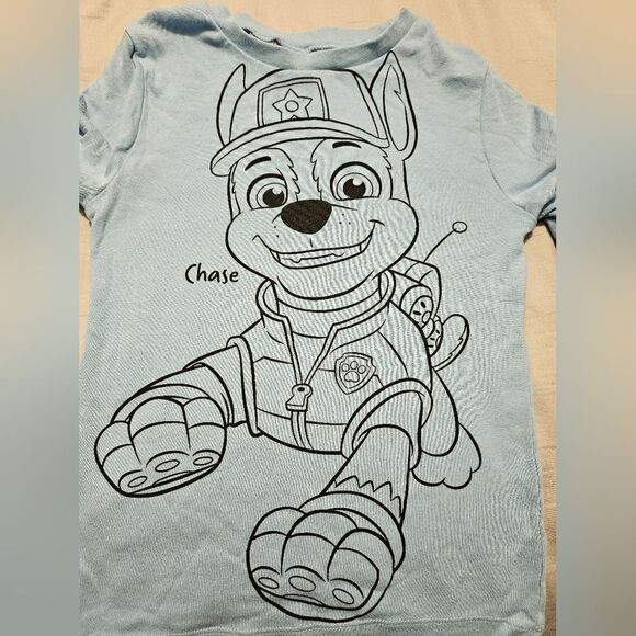 H&M 2pc Blue Long Sleeve  Pj Set with Paw Patrol Design 10y - Picture 4 of 5